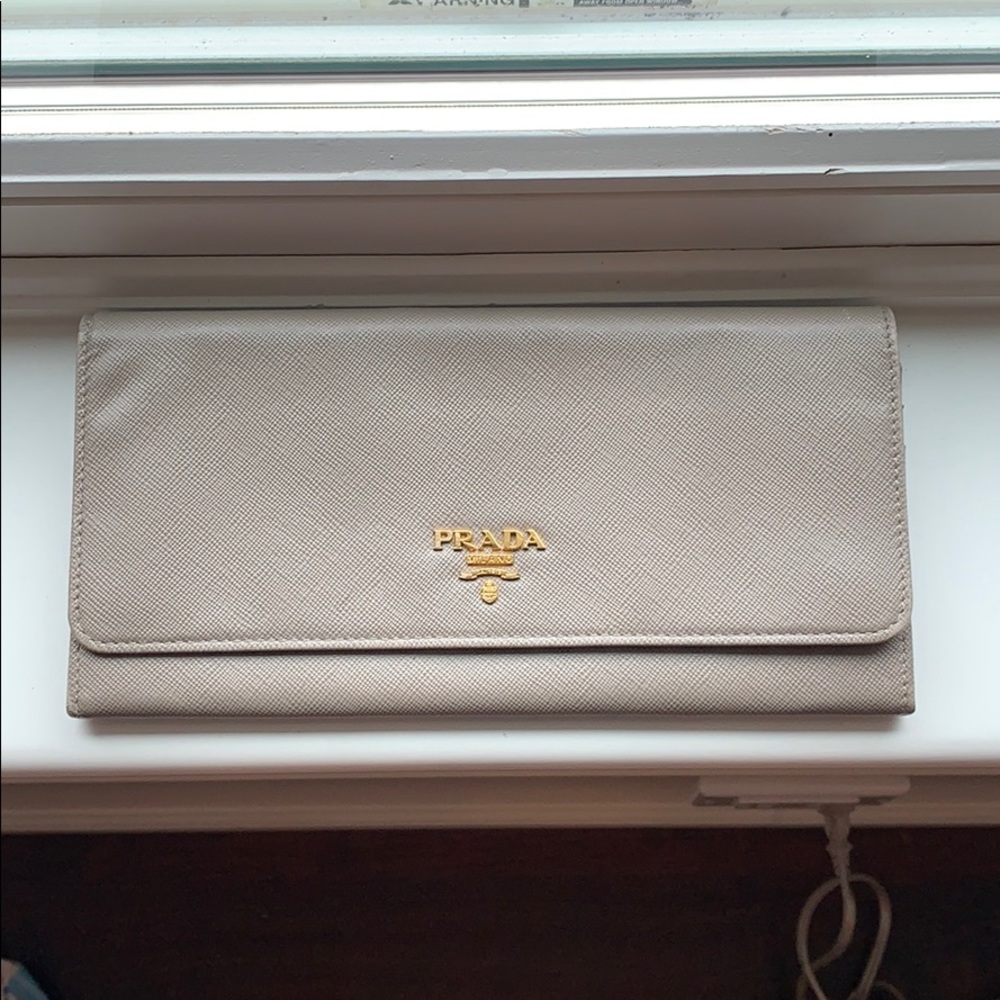 Prada Taupe wallet